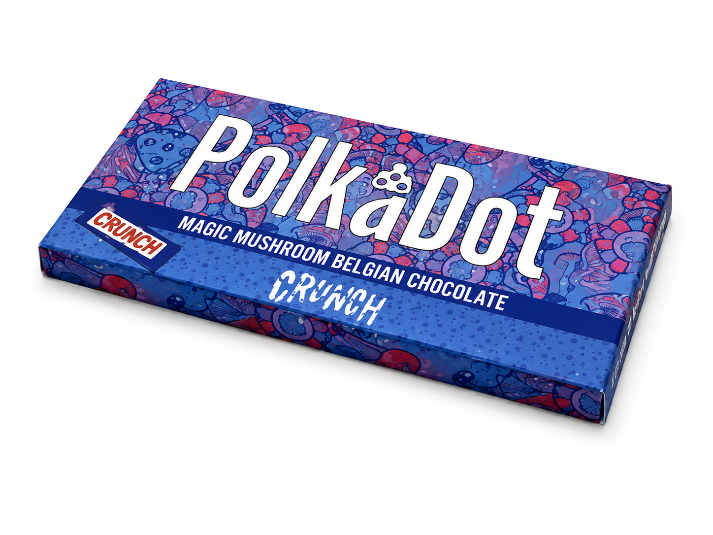 Polkadot Chocolate Bar Crunch Magic Mushroom Belgian Chocolate Flavor