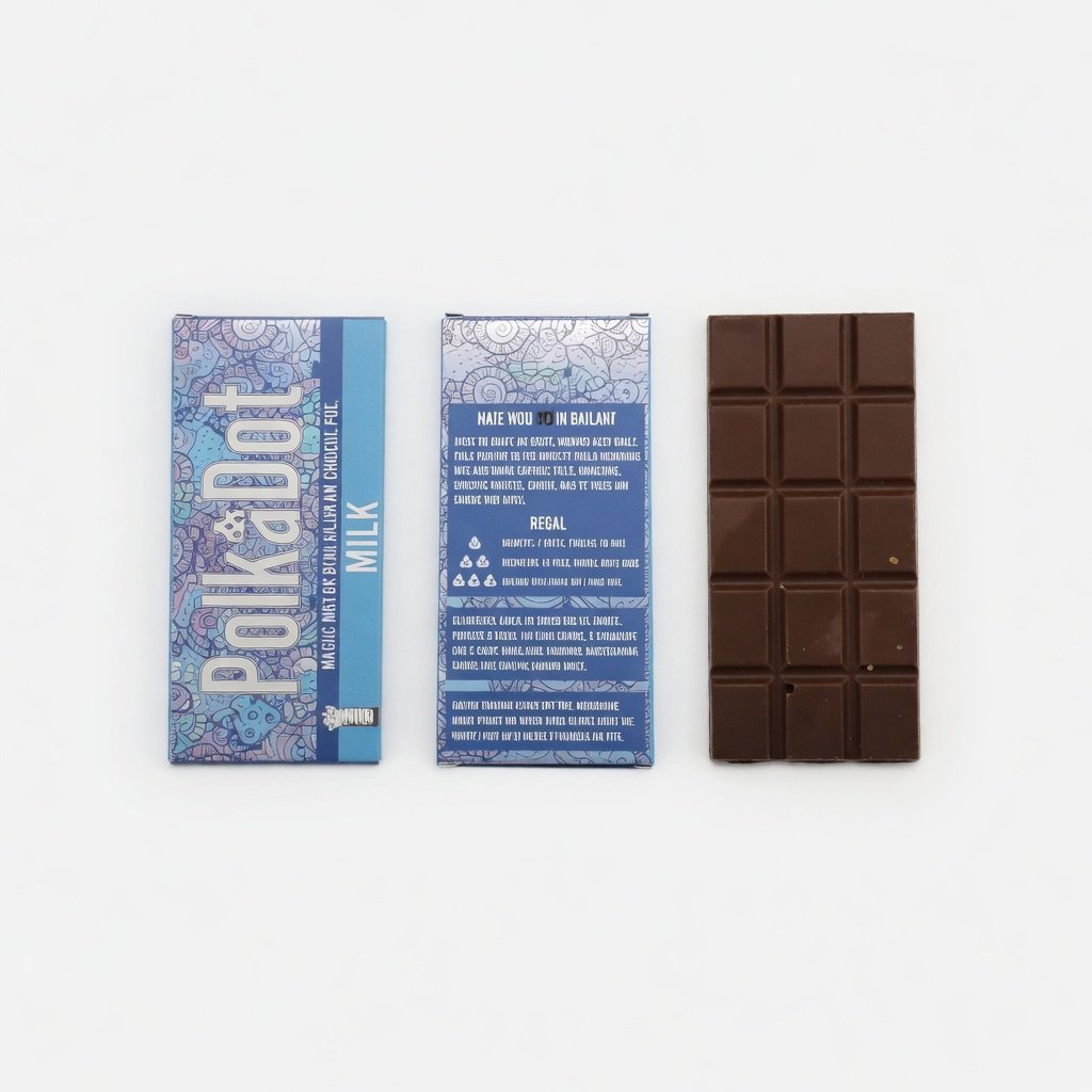 Polkadot Chocolate Bar Milk Chocolate Bar Flavor