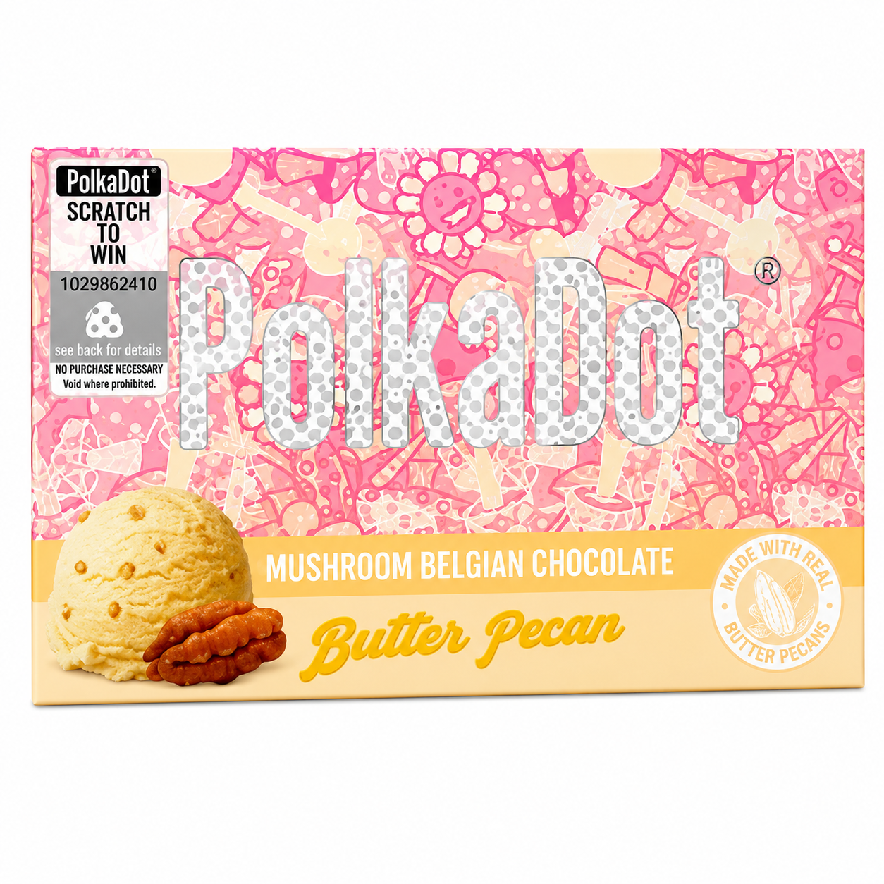 Polkadot Chocolate Bar Butter Pecan Chocolate bar Flavor
