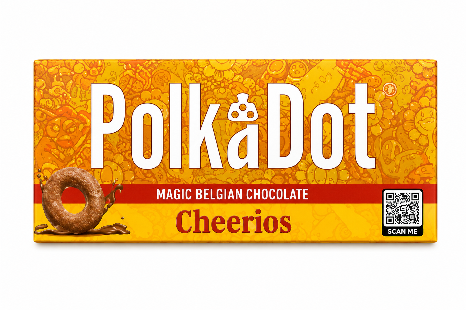 Polkadot Chocolate Bar Cheerios Magic Belgian Chocolate Bar Flavor