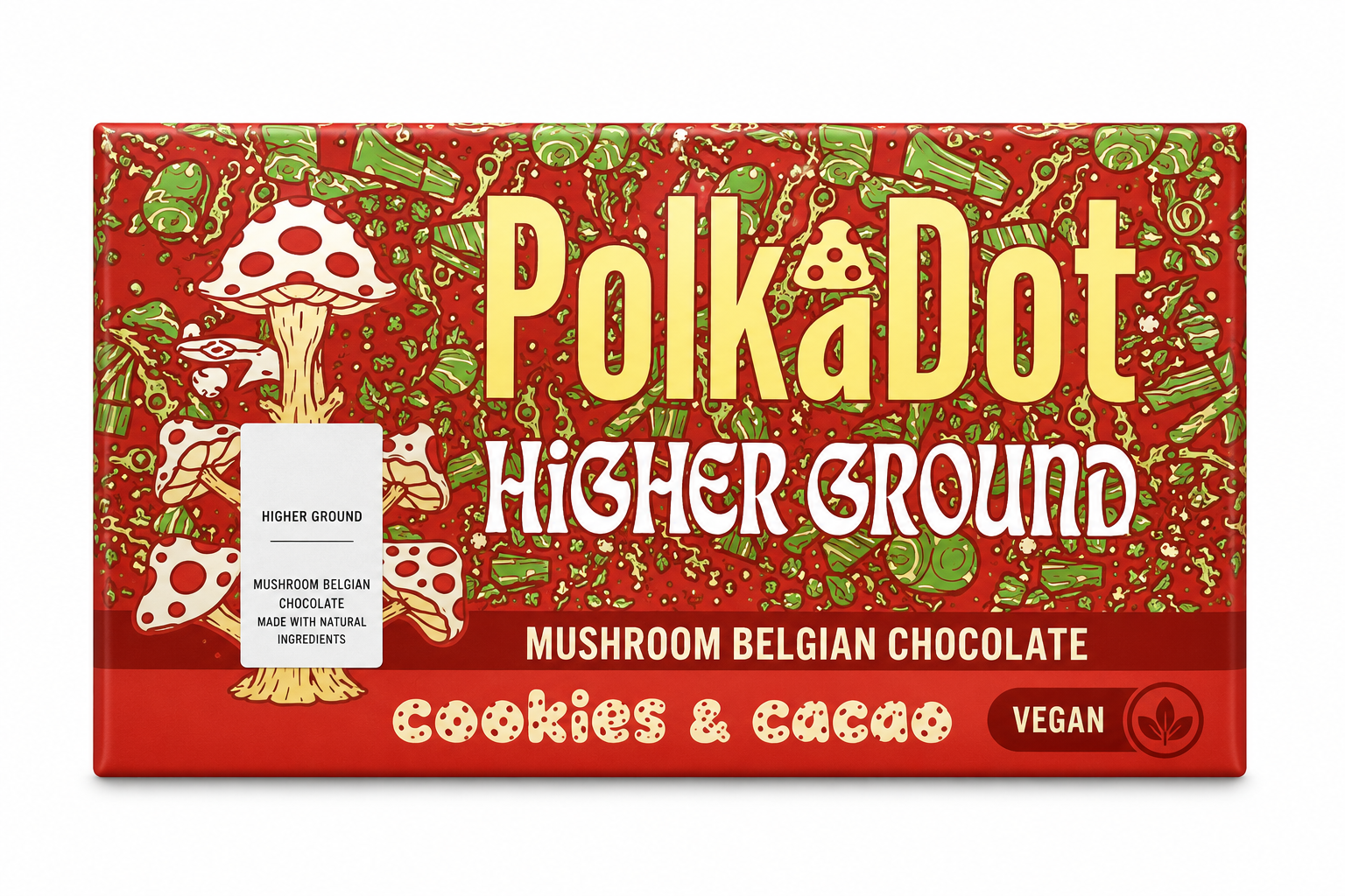Polkadot Chocolate Bar Cookies & Cacao Chocolate Flavor