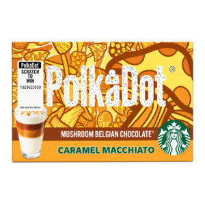 Polkadot Chocolate Bar Caramel Macchiato Chocolate Flavor