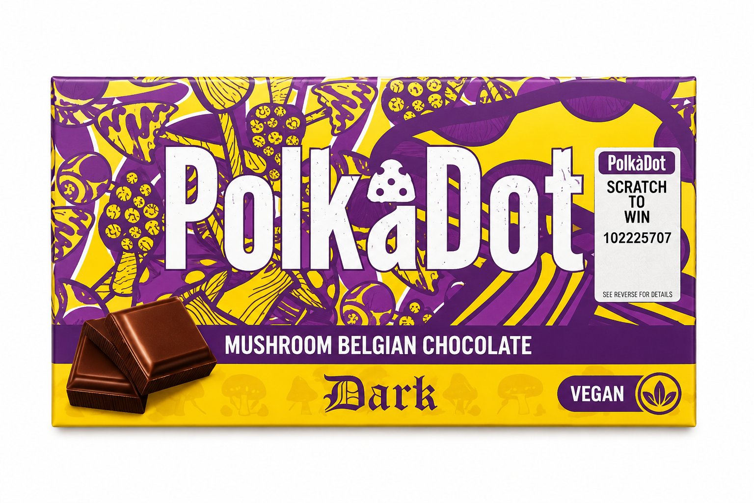 Polkadot Chocolate Bar Red Velvet Chocolate Bar Flavor