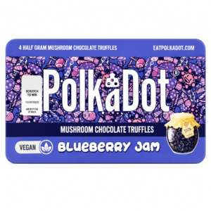 Polkadot Blueberry Jam Truffles