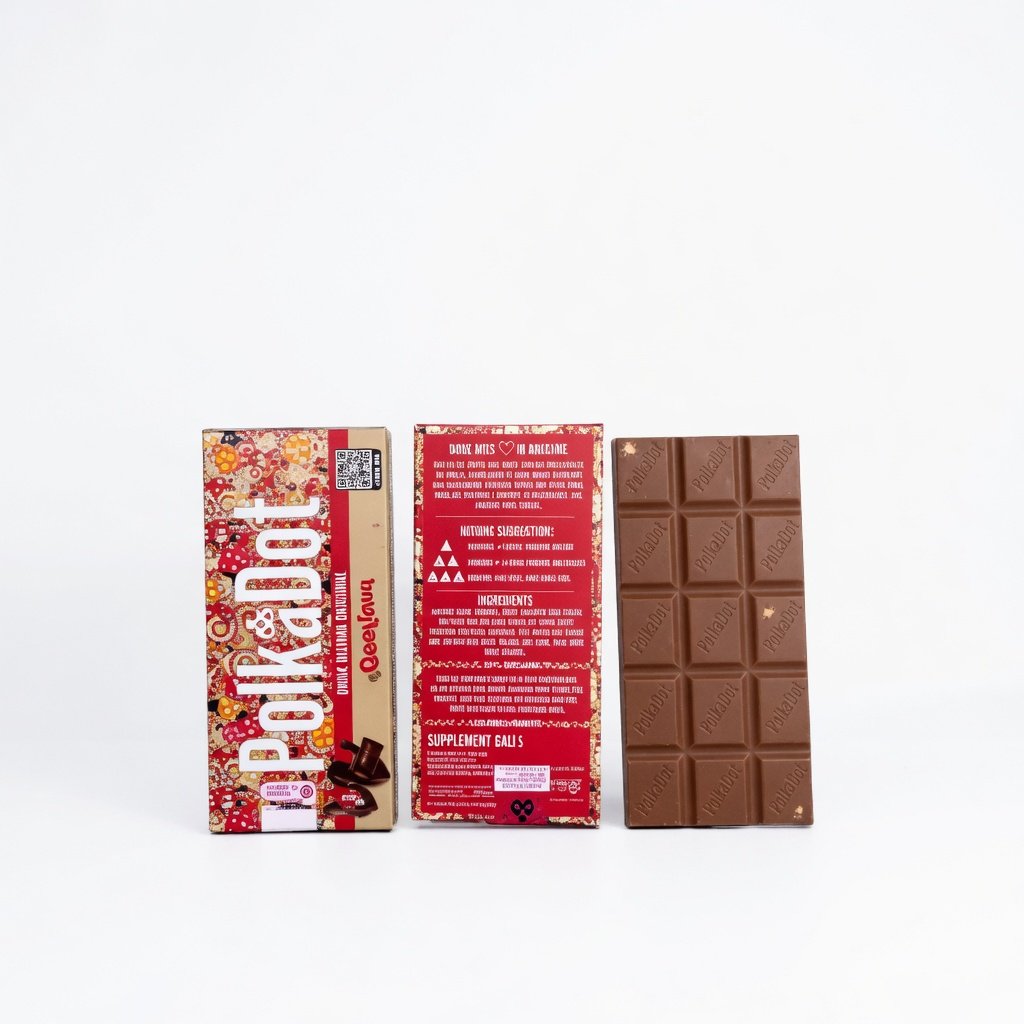 Polkadot Chocolate Bar OoeyGooey Belgian Chocolate Bar Flavor
